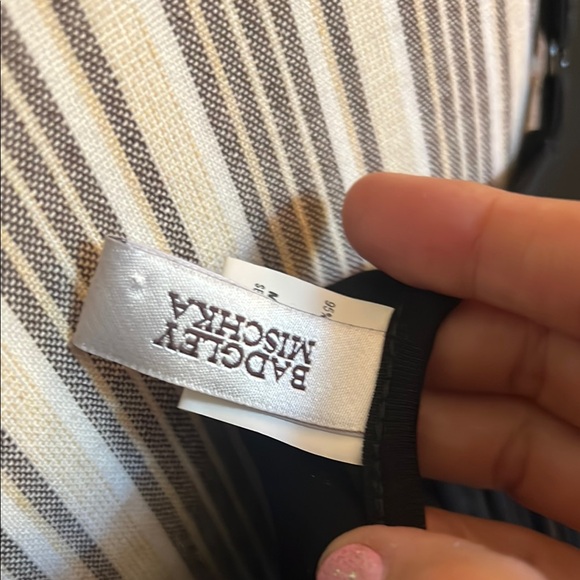 🛑 1 hour sale. NWT. Badgley Mischka, Small, Elegant Black Fringe Dress, so soft - Picture 7 of 11